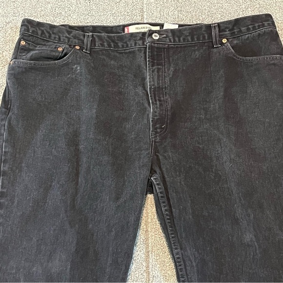 Vintage Levis 550 Jeans Mens Size 48X30 Actual 46x29 Black Relaxed Fit Denim - Picture 2 of 11